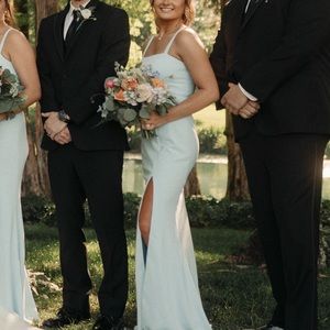 Baby blue bridesmaid/ formal gown